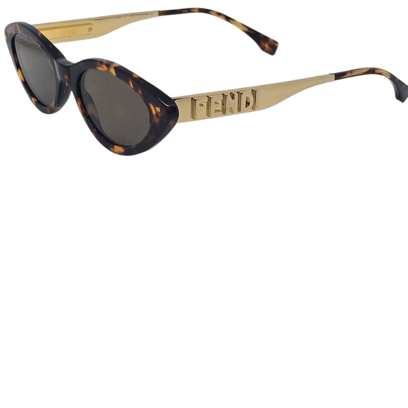 NEW FENDI Tortoise Shell Cat-Eye Sunglasses - Picture 4 of 6